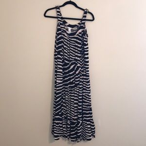 Zebra print maxi dress
